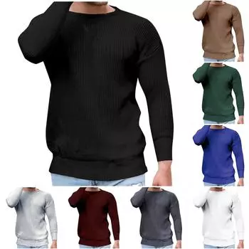 Мужской свитер, облегающая футболка, пуловер с высоким воротом, повседневная рубашка с длинным рукавом XL