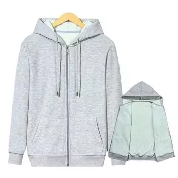 Мужской свитер осенне-зимний флисовый утолщенный с капюшоном однотонный повседневный спортивный кардиган на молнии с капюшоном мужской флисовый кардиган XXXXXL чёрный