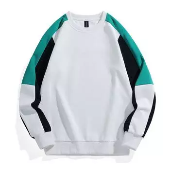 Мужской свитер, осенний мужской американский свитер с круглым вырезом, соответствующий цвету, мужской спортивный свитер для отдыха L