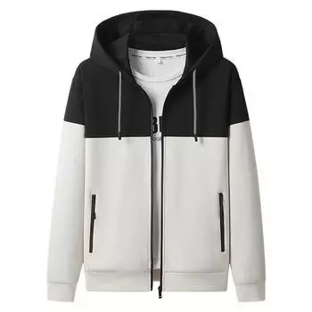 Мужской свитер, пальто, кардиган, универсальный модный топ с капюшоном больших размеров L