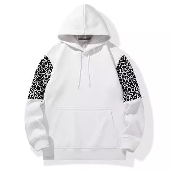 Мужской свитер Плюшевый свитер с капюшоном Универсальное повседневное мужское базовое пальто M