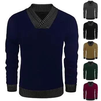 Мужской свитер с длинным рукавом и круглым вырезом, европейско-американский пуловер, толстовка XXL