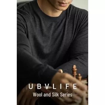 Мужской свитер с длинными рукавами из шерсти и шелка Mulberry, осень 2024 г. 3XL