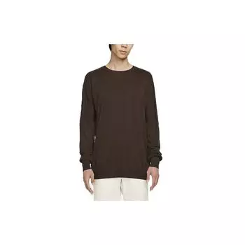 Мужской свитер с круглым вырезом и длинными рукавами Nike ESC Collection Every Stitch рассмотрен, бархатно-коричневый DH2675-295 M