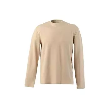 Мужской свитшот с круглым вырезом бежевый