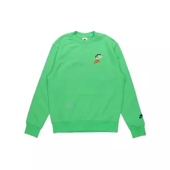 Мужской свитшот с вышитым логотипом Nike Color-Block, зеленый DJ6915-362 L