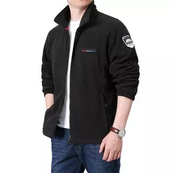 Мужской свободный кардиган, пальто, весенне-осенний флисовый свитер для молодежи и среднего возраста, мужской флисовый свитер L небесно-голубой