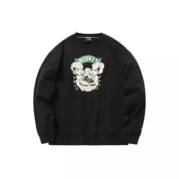Мужской свободный свитшот с круглым вырезом Li-Ning X Disney, черный AWDR137-2 L