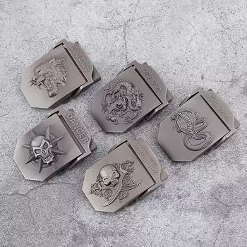 Мужской тактический ремень с пряжкой из сплава, военный холст, корпус