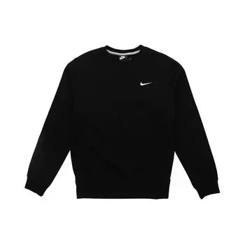 Мужской теплый пуловер с капюшоном Nike на флисовой подкладке, черный 916609-010 S