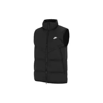 Мужской теплый спортивный жилет с воротником-стойкой и пухом Nike Storm-FIT Windrunner Logo, черный DD6818-010 S
