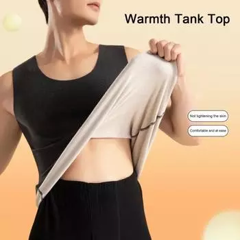 Мужской терможилет, бесшовный пошив, высокоэластичный, технология шлифования DE Velvet, майки с генерацией тепла L серый