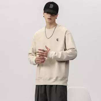 Мужской тяжелый свитер Осенний мужской топ Модная мужская одежда Осенний мужской бархатный топ Весна и осень M