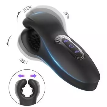 Мужской тренажер для головки, массажер для пениса, мужской мастурбатор, вибрирующий вибратор для головки, секс-игрушки для мужчин, тренажер для задержки выносливости 1PCS