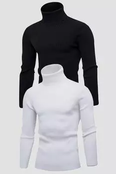 Мужской трикотаж в стиле ретро, пуловер, модные футболки, свитер с длинными рукавами для зимы и осени