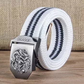 Мужской уличный холщовый ремень для отдыха, грузовой тканый брючный ремень, холщовый ремень, тканый ремень 120cm красный