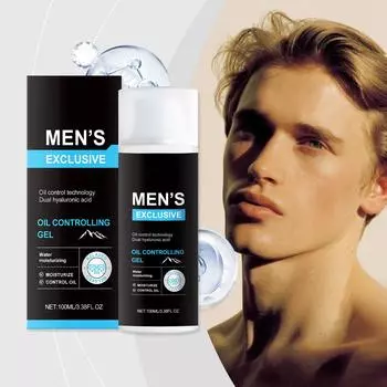 Мужской увлажняющий гель для контроля жирности кожи 100 мл Освежающий увлажняющий гель для лица Мягкий очищающий контроль жирности кожи Уход за кожей One Size