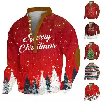 Мужской вельветовый кардиган с длинными рукавами и шестью пуговицами M зелёный