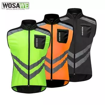 Мужской велосипедный жилет Hi Viz Gilet, летняя светоотражающая велосипедная спортивная одежда без рукавов, жилет с высокой видимостью L зелёный