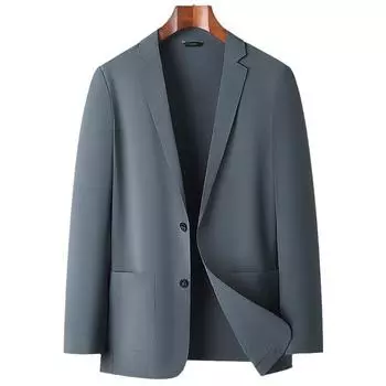 Мужской весенне-летний новый однослойный эластичный не требующий глажки костюм M