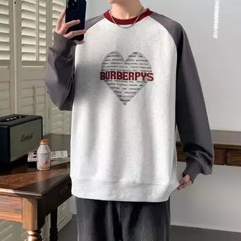 Мужской весенне-осенний свитер с круглым вырезом для пар, повседневный, универсальный M