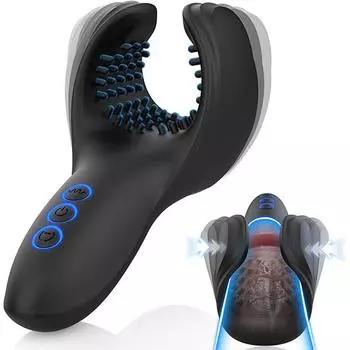 Мужской вибратор секс-игрушки - вибраторы для пениса тренировочный комплект с 10 режимами укуса и вибрации, 3 мощными моторами секс-игрушка для мужчин