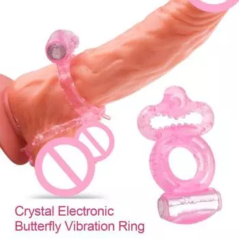 Мужской вибрирующий замок для пениса, мягкое силиконовое кольцо для пениса, секс-игрушка для задержки эякуляции