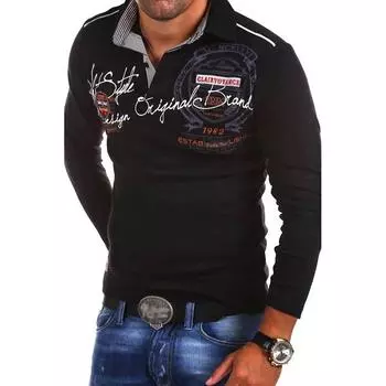 Мужской винтажный пуловер с длинными рукавами и воротником-стойкой с принтом и длинными рукавами 4XL белый