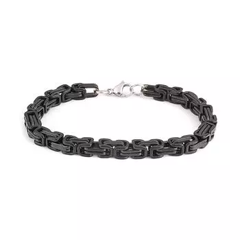 Мужской властный браслет из нержавеющей стали, ожерелье в стиле хип-хоп, черный императорский браслет-цепочка, ювелирные изделия 23CM