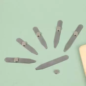 Мужской воротник поддержка деловой мужской подарок рубашка косточка жесткость нержавеющая сталь воротник остает вставки фиксированные ювелирные изделия с коробкой onesize