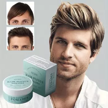 Мужской воск для волос против вьющихся волос Уход за волосами против вьющихся волос Увлажняющий блеск гель для укладки естественно пушистый 80g