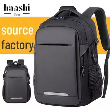 Мужской высококачественный водонепроницаемый рюкзак для путешествий и бизнеса, женская сумка для отдыха и компьютера, школьный и городской рюкзак чёрный