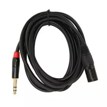 Мужской XLR на 6,35 мм разъем аудио кабель для подключения микрофона электрогитары усилитель 3 метра