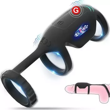 Мужской замок кольцо для пары вибрация Годзилла головка тренажер вибратор взрослые секс-игрушки