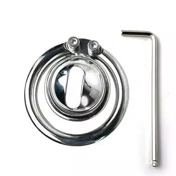 Мужской замок верности из нержавеющей стали, винт типа CB Lock, клетка для пениса, секс-игрушки для взрослых, кольцо на член, уретральное целомудрие, БДСМ 40mm