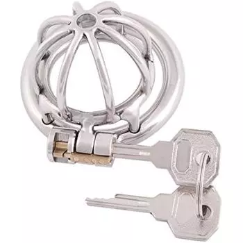 Мужской замок верности, маленькая клетка для члена из нержавеющей стали 304 40mm