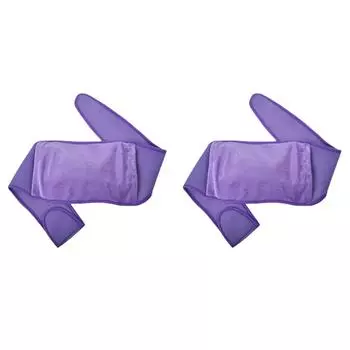 Мужской женский зимний теплый пояс регулируемый грелка плюшевый пояс (фиолетовый)