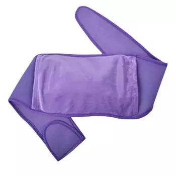 Мужской женский зимний теплый пояс регулируемый грелка плюшевый пояс (фиолетовый)