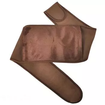 Мужской женский зимний теплый пояс регулируемый грелка плюшевый пояс (коричневый)