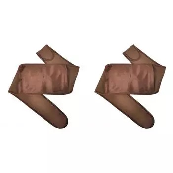 Мужской женский зимний теплый пояс регулируемый грелка плюшевый пояс (коричневый)