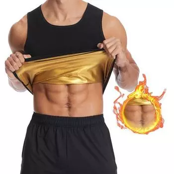 Мужской жилет для фитнеса, стимулирующий потоотделение, для тренировок на открытом воздухе XXXL