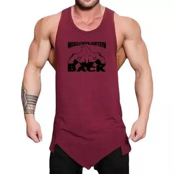 Мужской жилет из чистого хлопка с круглым вырезом и принтом Do The Work, летний бодибилдинг, фитнес, тренажерный зал, спортивный жилет с круглым вырезом, M-2XL M красный