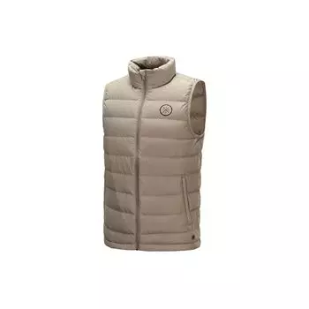 Мужской жилет Li Ning Wade Series Stand Collar Warm Down Vest Elephant-Gray AMRP003-5 S
