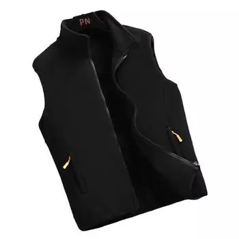 Мужской жилет, повседневная модная плюшевая утолщенная универсальная майка с воротником-стойкой, большая мужская майка M