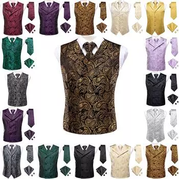 Мужской жилет, Рождественский жилет, галстук или галстук-бабочка, комплект, подарок для выпускного вечера, вечеринки