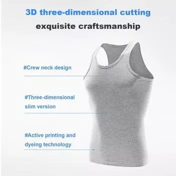 Мужской жилет с U-образным вырезом, без рукавов, однотонный, тонкий, эластичный, с впитывающим пот топом для тренировок и пробежек L чёрный