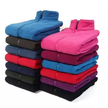 Мужской зимний свитер, пальто, флисовая куртка, плотная флисовая куртка кораллового цвета S чёрный