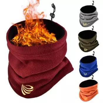 Мужской зимний велосипедный шарф на шнурке, регулируемый толстый плюшевый ветрозащитный, сохраняющий тепло, мягкий, теплый, для верховой езды, деформация шеи, теплые зимние аксессуары серый