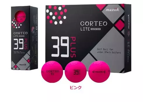 Muziik Corteo 39 PLUS Golf Balls 1 Dozen Pink Head Speed 39 or Less