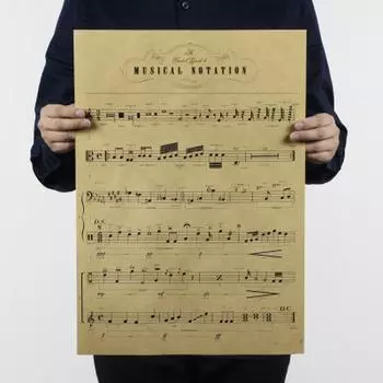 Музыка Daquan Bars Cafe Рисунок Плакат Украшение Винтаж Плакат Ретро Наклейка на стену